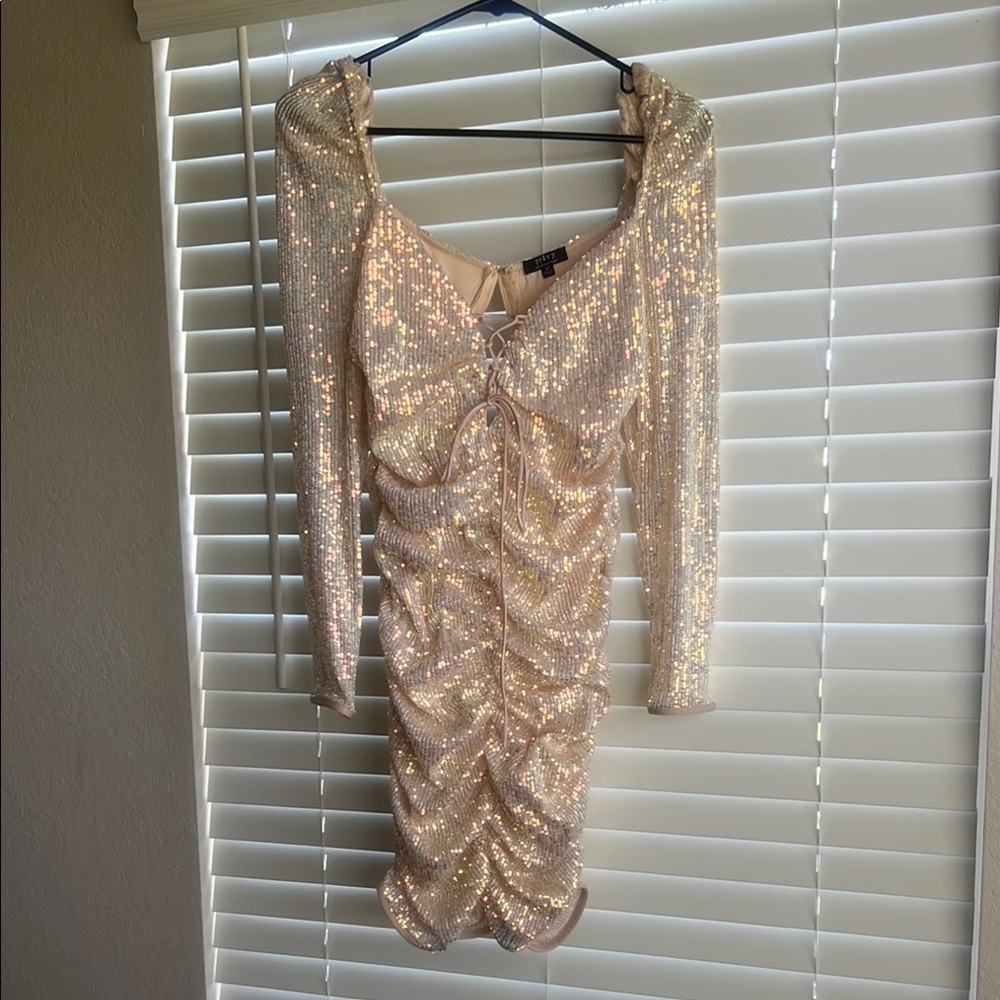 Sequin Gold Dress